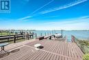 8266 Riverside Drive East, Windsor, ON  - Outdoor With Body Of Water With Deck Patio Veranda With View 