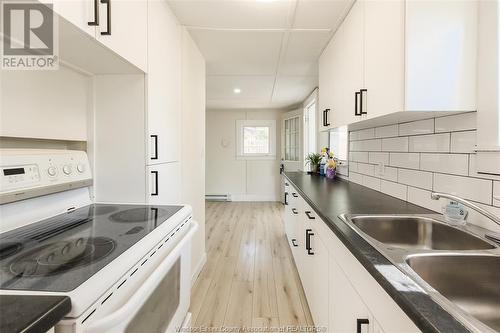 8266 Riverside Drive East, Windsor, ON - Indoor Photo Showing Kitchen With Double Sink