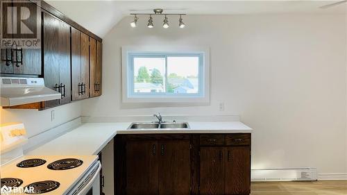 156 Simcoe Street Street, Sturgeon Falls, ON - Indoor Photo Showing Kitchen With Double Sink