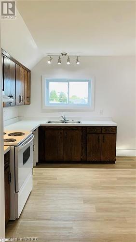 156 Simcoe Street Street, Sturgeon Falls, ON - Indoor Photo Showing Kitchen With Double Sink