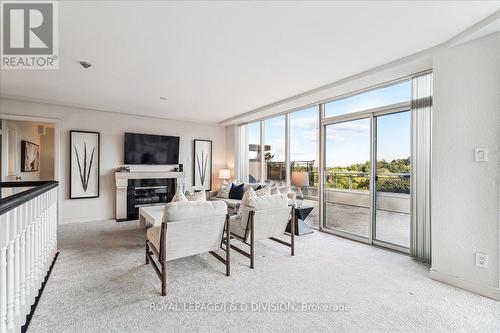 Ph9 - 3800 Yonge Street, Toronto, ON - Indoor Photo Showing Living Room With Fireplace