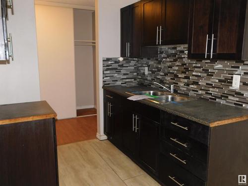 #33C 5715 133 Av Nw, Edmonton, AB - Indoor Photo Showing Kitchen With Double Sink