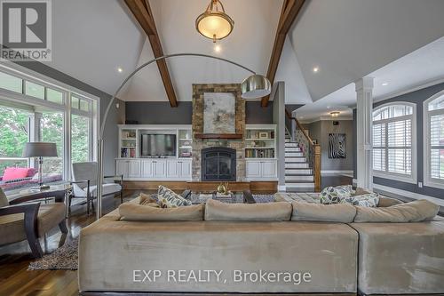 49 Byron Avenue, Thames Centre (Dorchester), ON - Indoor Photo Showing Living Room With Fireplace