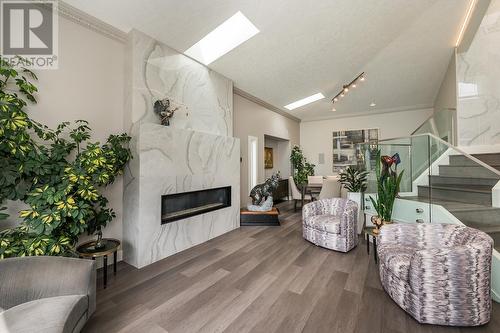 2500 Marleau Road, Prince George, BC - Indoor Photo Showing Living Room With Fireplace