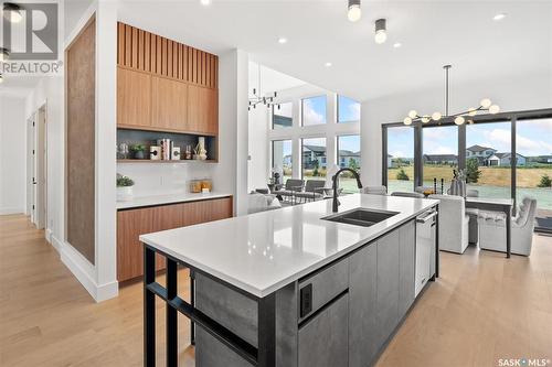 130 Willows Way, Saskatoon, SK - Indoor Photo Showing Kitchen With Double Sink With Upgraded Kitchen