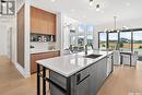 130 Willows Way, Saskatoon, SK  - Indoor Photo Showing Kitchen With Double Sink With Upgraded Kitchen 