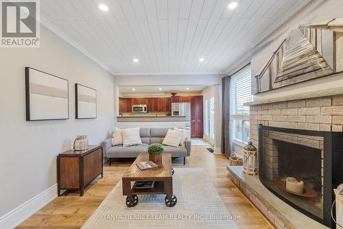 62 Wyndfield Crescent, Whitby, ON - Indoor Photo Showing Living Room With Fireplace