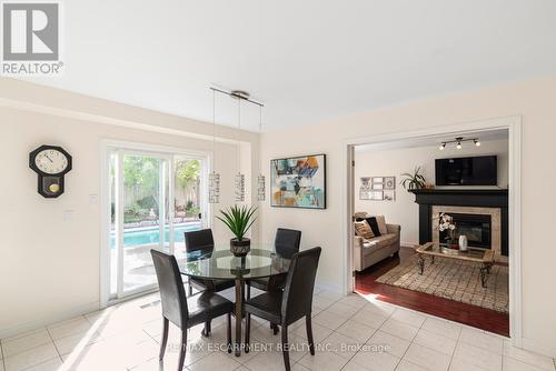 88 Gatestone Drive, Hamilton, ON - Indoor Photo Showing Dining Room With Fireplace