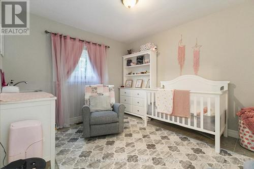 Baby room with sink and laundry hook up - 191 Bethany Street, North Middlesex (Parkhill), ON - Indoor Photo Showing Bedroom