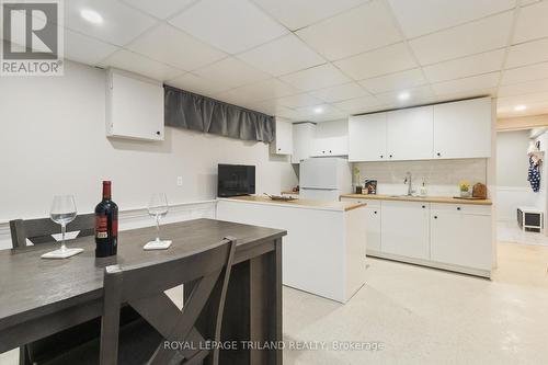 Lower kitchen and dining room - 191 Bethany Street, North Middlesex (Parkhill), ON - Indoor Photo Showing Kitchen