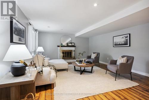 8 Mull Crescent, Clarington, ON - Indoor Photo Showing Living Room With Fireplace