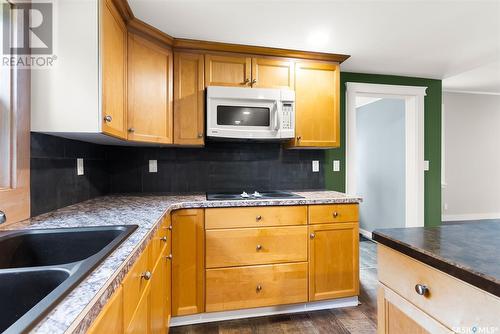 124 Burton Street, Abernethy, SK - Indoor Photo Showing Kitchen With Double Sink