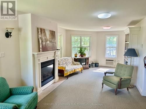 3 - 494 Metcalf Street, Tweed, ON - Indoor Photo Showing Living Room With Fireplace