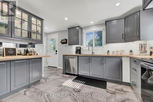 124 Whitney Place, Kitchener, ON - Indoor Photo Showing Kitchen With Stainless Steel Kitchen With Upgraded Kitchen