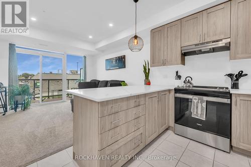 212 - 5 Hamilton Street N, Hamilton, ON - Indoor Photo Showing Kitchen With Upgraded Kitchen