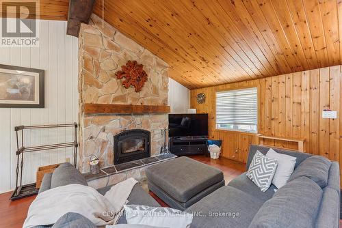 1251 Young'S Cove, Smith-Ennismore-Lakefield, ON - Indoor Photo Showing Living Room With Fireplace