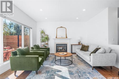 306 Maguire Court, Saskatoon, SK - Indoor Photo Showing Living Room With Fireplace