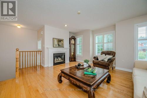 2225 Hummingbird Way, Oakville, ON - Indoor Photo Showing Living Room With Fireplace