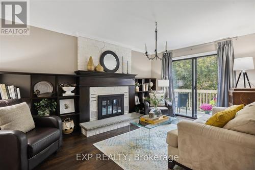 441 Prestwick Drive, Oshawa, ON - Indoor Photo Showing Living Room With Fireplace