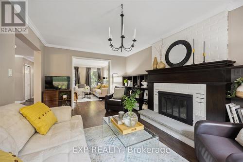 441 Prestwick Drive, Oshawa, ON - Indoor Photo Showing Living Room With Fireplace