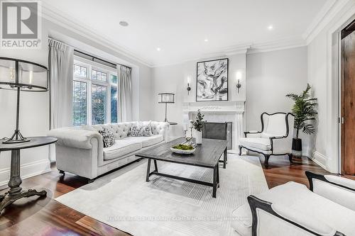 128 Rochester Avenue, Toronto, ON - Indoor Photo Showing Living Room With Fireplace