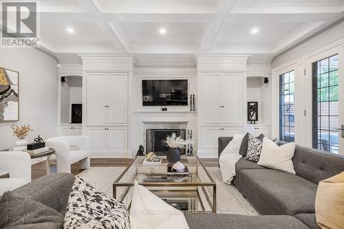 128 Rochester Avenue, Toronto, ON - Indoor Photo Showing Living Room With Fireplace