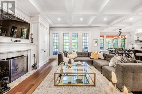 128 Rochester Avenue, Toronto, ON - Indoor Photo Showing Living Room With Fireplace