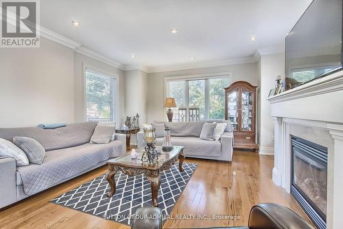 50 Guery Crescent, Vaughan, ON - Indoor Photo Showing Living Room With Fireplace