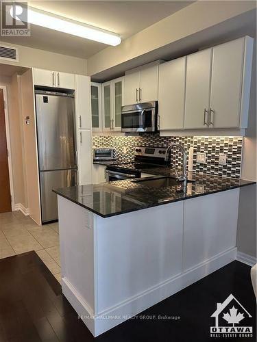 2307 - 242 Rideau Street, Ottawa, ON - Indoor Photo Showing Kitchen With Stainless Steel Kitchen With Double Sink With Upgraded Kitchen