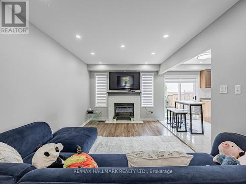 5 Gill Crescent, Ajax, ON - Indoor Photo Showing Living Room With Fireplace