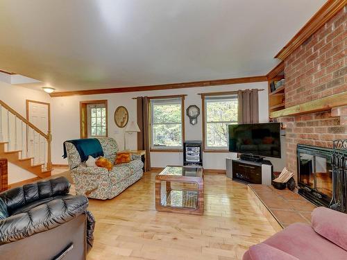 Salon - 53 Rue Du Chardonneret, Magog, QC - Indoor Photo Showing Living Room With Fireplace