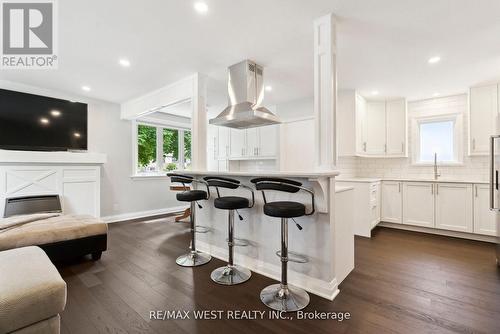 308 Donlin Avenue, Newmarket, ON - Indoor Photo Showing Kitchen With Fireplace