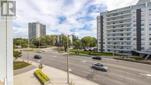 308 - 55 Speers Road, Oakville, ON - Outdoor With Balcony With Facade