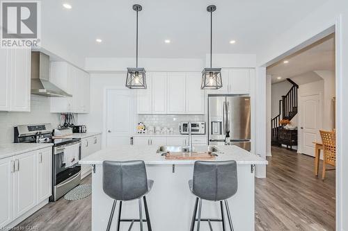 55 Povey Road, Fergus, ON - Indoor Photo Showing Kitchen With Stainless Steel Kitchen With Upgraded Kitchen