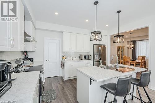 55 Povey Road, Fergus, ON - Indoor Photo Showing Kitchen With Stainless Steel Kitchen With Double Sink With Upgraded Kitchen