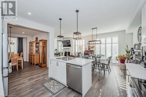 55 Povey Road, Fergus, ON - Indoor Photo Showing Kitchen With Double Sink With Upgraded Kitchen