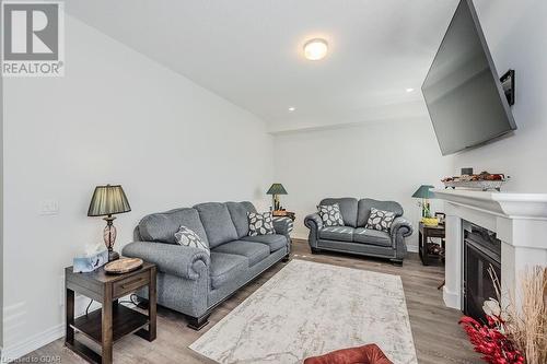 55 Povey Road, Fergus, ON - Indoor Photo Showing Living Room With Fireplace