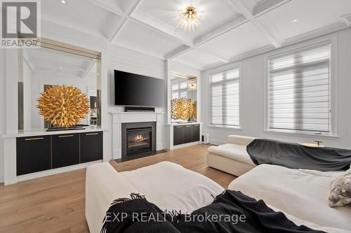 102 Vines Place, Aurora, ON - Indoor Photo Showing Living Room With Fireplace