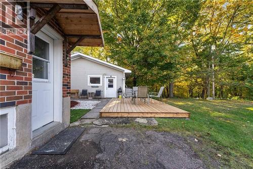 Side entry to access garage. Eating/entertaining deck area. - 48 Francis Street, Renfrew, ON - Outdoor