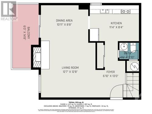 Main Floor Plan - 440 Fenerty Court Unit#5, Kanata, ON - Other