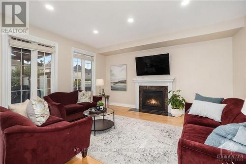 346 Blackleaf Drive, Ottawa, ON - Indoor Photo Showing Living Room With Fireplace