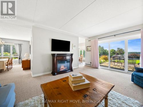 107 - 330 Brewery Lane, Orillia, ON - Indoor Photo Showing Living Room With Fireplace