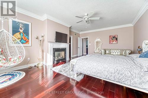 53 Stonesthrow Crescent, Uxbridge, ON - Indoor Photo Showing Bedroom With Fireplace