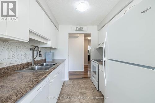 210 - 521 Riverside Drive, London, ON - Indoor Photo Showing Kitchen With Double Sink