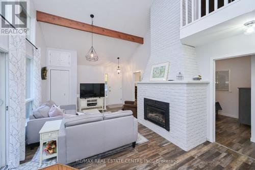 222 Wiles Lane, Grey Highlands, ON - Indoor Photo Showing Living Room With Fireplace