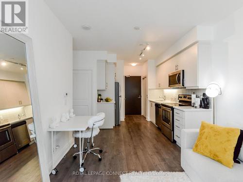 302 - 17 Zorra Street, Toronto, ON - Indoor Photo Showing Kitchen With Stainless Steel Kitchen