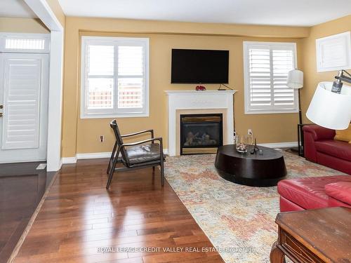 Upper-10 Devondale Ave, Brampton, ON - Indoor Photo Showing Living Room With Fireplace