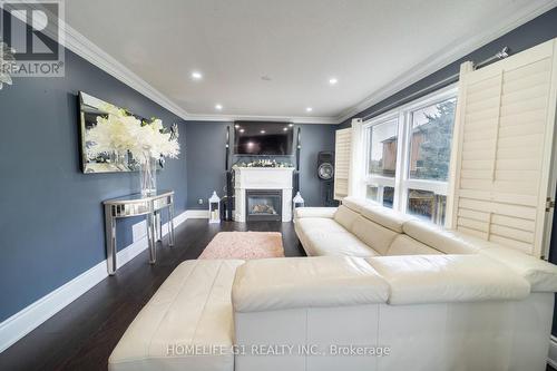 361 Edenbrook Hill Drive, Brampton, ON - Indoor Photo Showing Living Room With Fireplace