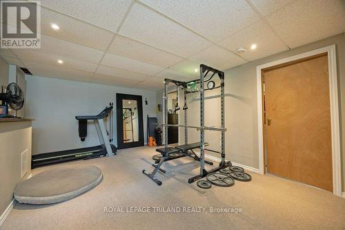 113 Manor Road, St. Thomas, ON - Indoor Photo Showing Gym Room