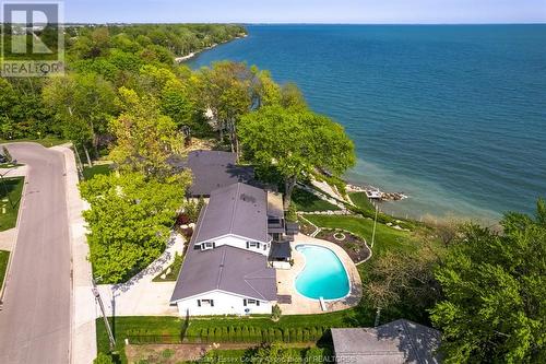 395 Lakeview, Kingsville, ON - Outdoor With Body Of Water With In Ground Pool With View